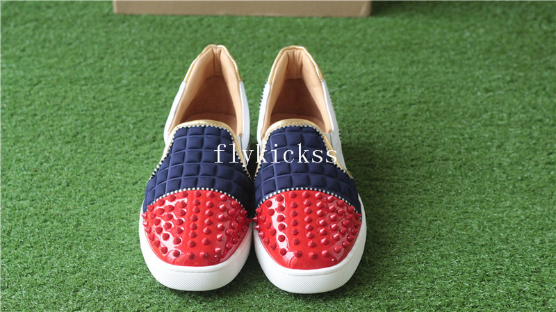 Christian Louboutin Sneaker Low Top Red Blue White